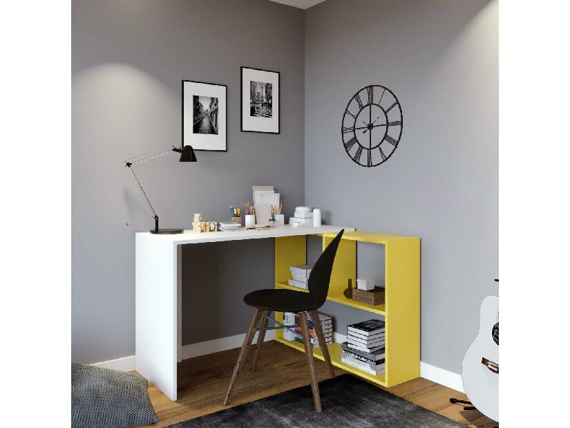 PC stolík Canada (biela + žltá)