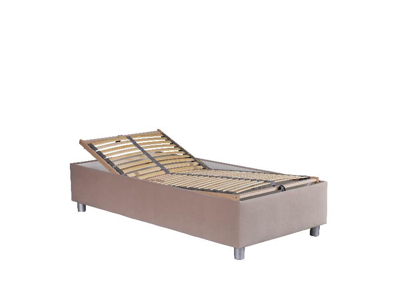 Jednolôžková posteľ 90 cm Blanár Neptun (svetlohnedá) (s roštom a matracom Nelly)