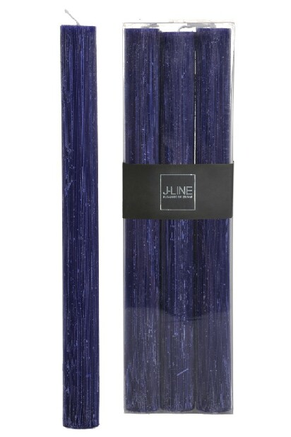 Sviečka Jolipa (7x5x24cm) (Modrá)