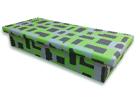 Jednolôžková posteľ (váľanda) 90 cm Janae 10 (Gusto 5A zelená)