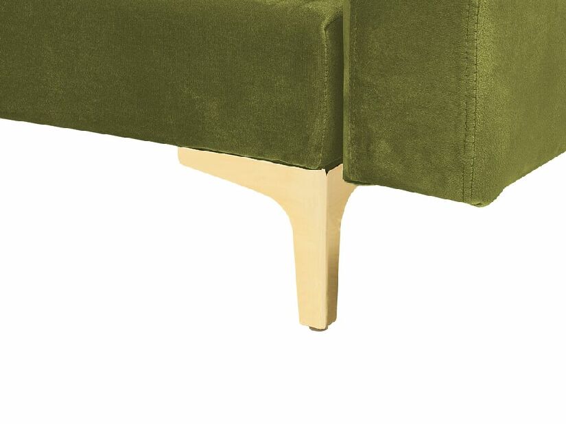 Rohová sedacia súprava s taburetkou Aberde (zelená) (P)