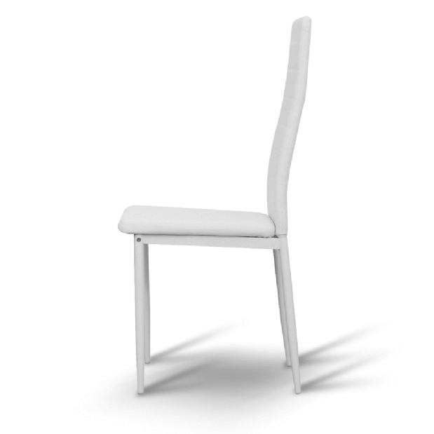 Jedálenská stolička Collort nova (biela ekokoža) *výpredaj