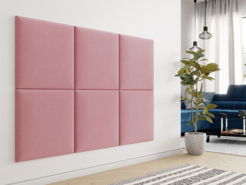 Čalúnený panel Pag 60x60 cm (ružová) *výpredaj