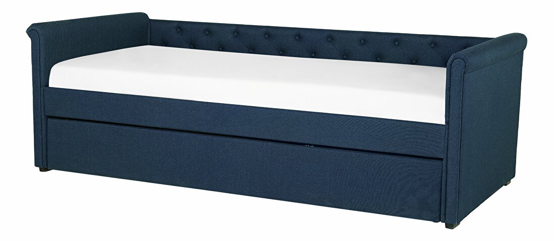 Rozkladacia posteľ 90 cm LISABON (s roštom) (modrá) *výpredaj