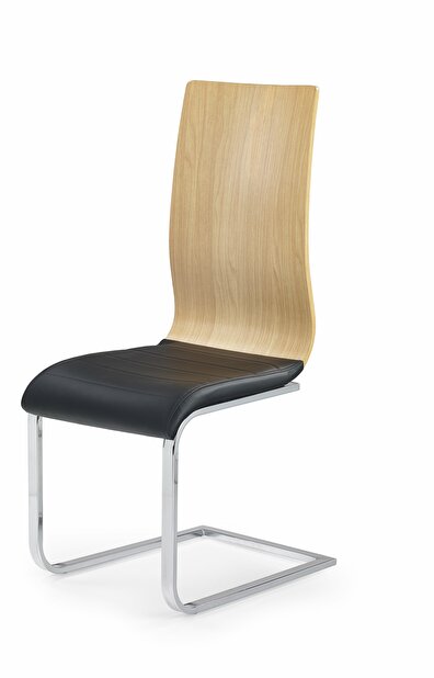 Jedálenská stolička K222 (jelša + čierna)