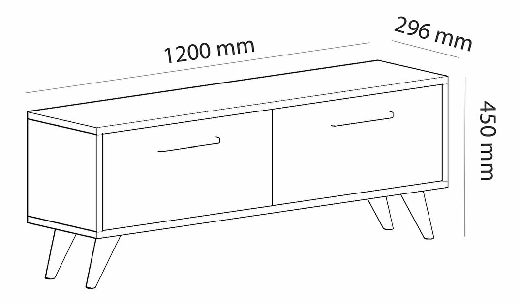 TV stolík/skrinka Mesa (zafír)