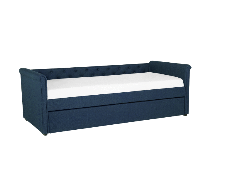 Rozkladacia posteľ 80 cm LISABON (s roštom) (modrá)