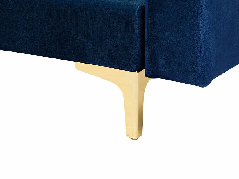 Rohová sedačka Aberlady 3 (námornícka modrá) (s taburetkou) (P)