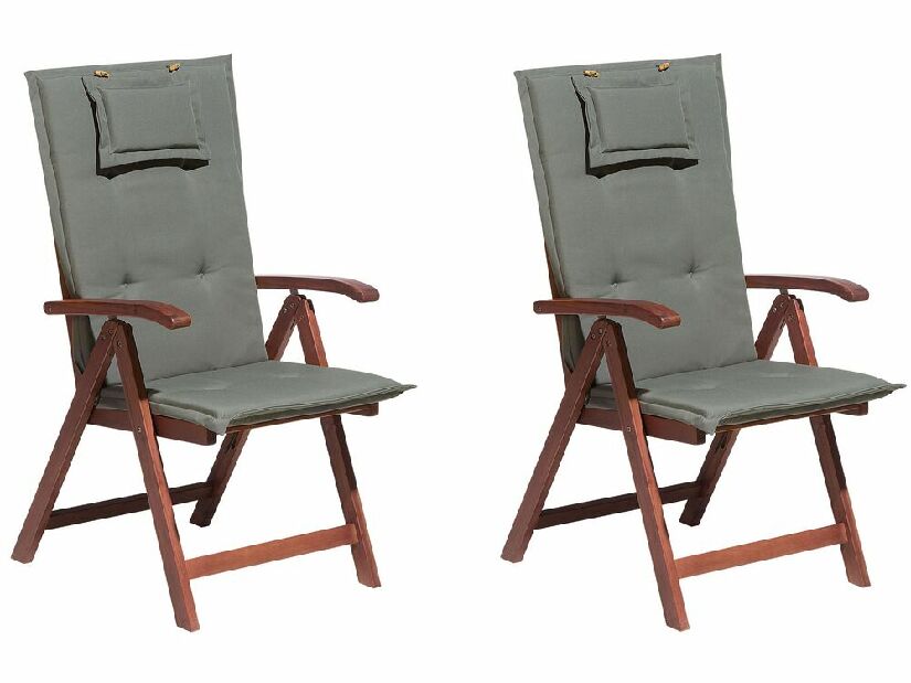 Set 6 ks. záhradných stoličiek TRATORIA (tmavočervená + biela)