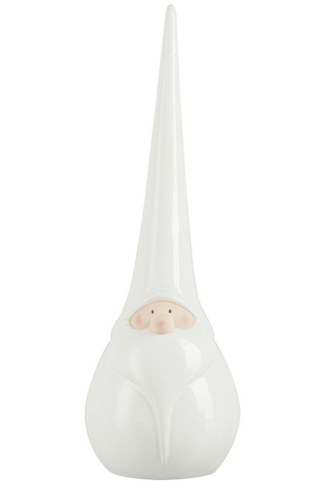 Figurína Jolipa Vianočná postavička Nordic Bliss (17x17x52cm) (Biela)