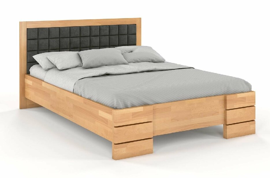 Manželská posteľ 160 cm Naturlig Storhamar High (buk)