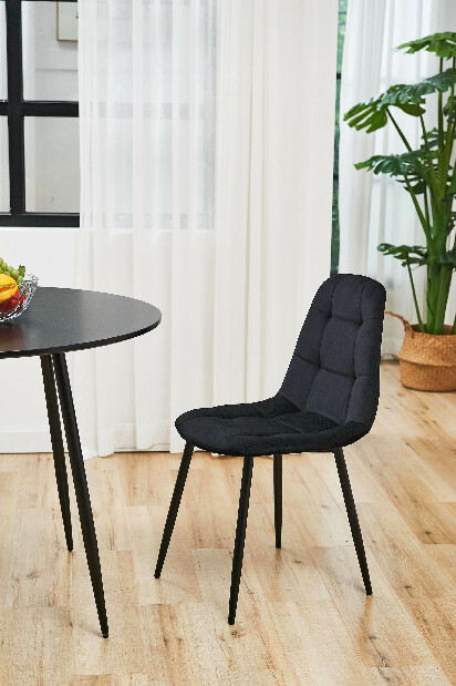 Jedálenská stolička Santino (čierna)
