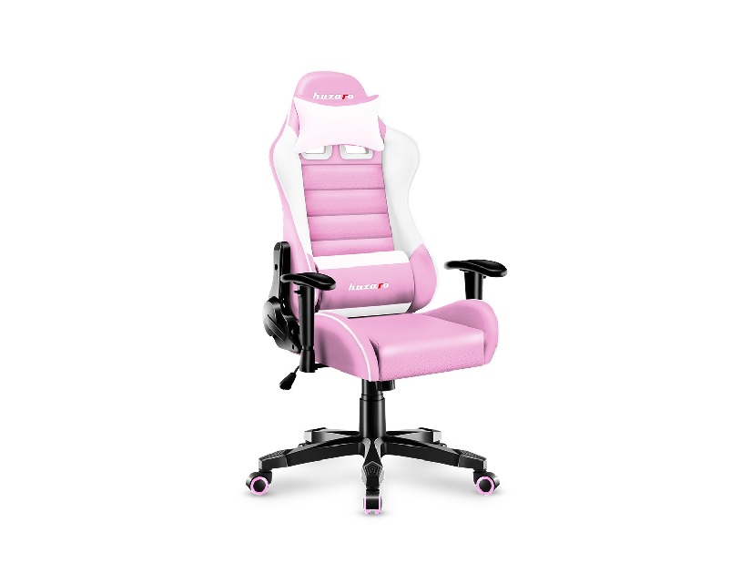 Detská herná stolička Rover 6 (biela + ružová)