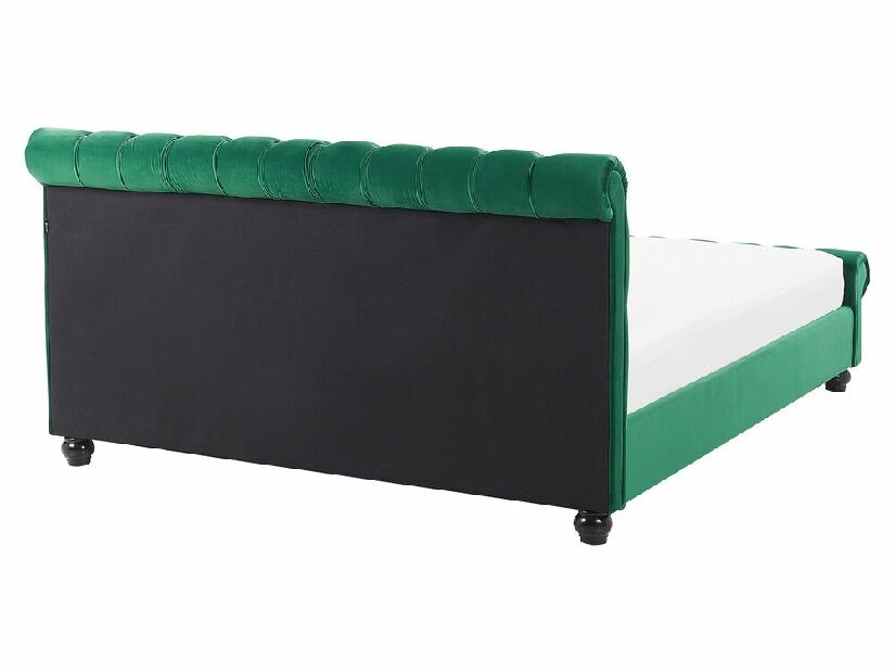 Manželská posteľ 160 cm ARCHON (s roštom) (zelená)