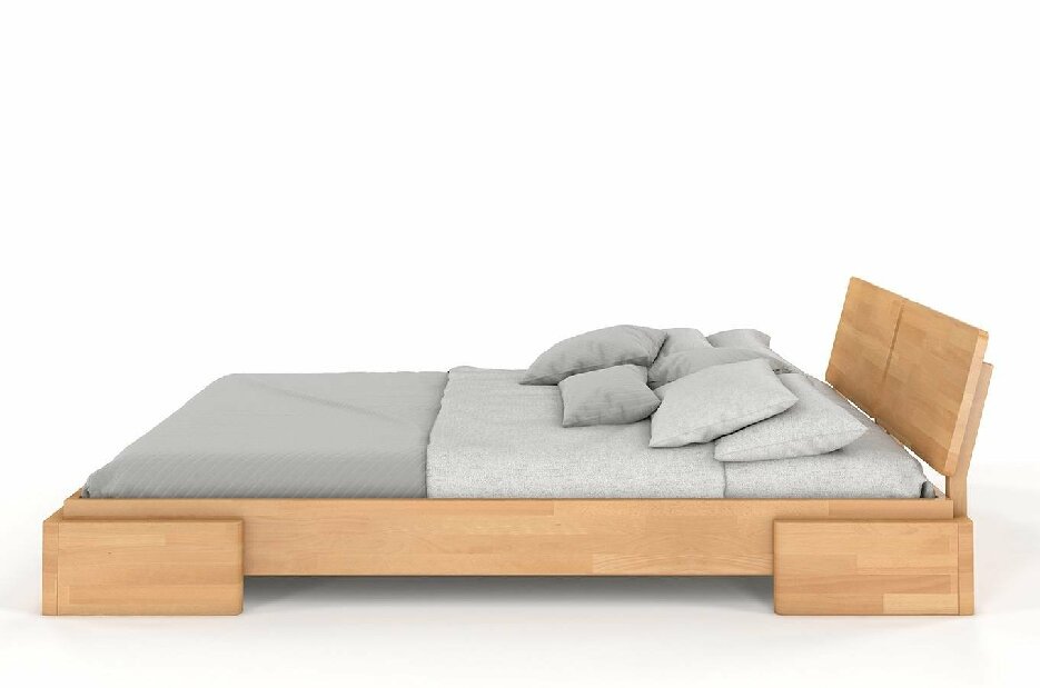 Manželská posteľ 160 cm Naturlig Jordbaer (buk)