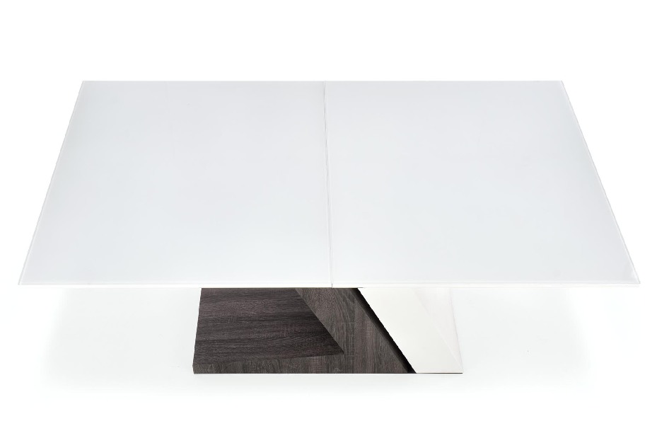 Jedálenský stôl Miriso (biela + tmavosivá) (pre 6 až 8 osôb)