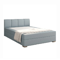 Manželská posteľ Boxspring 140 cm Rhoni (mentolová) (s roštom, matracom a úl. priestorom)