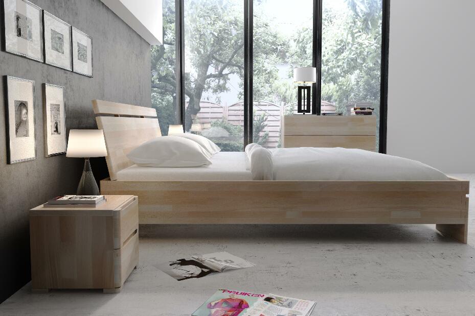 Manželská posteľ 140 cm Naturlig Bavergen Maxi (buk) (s roštom)