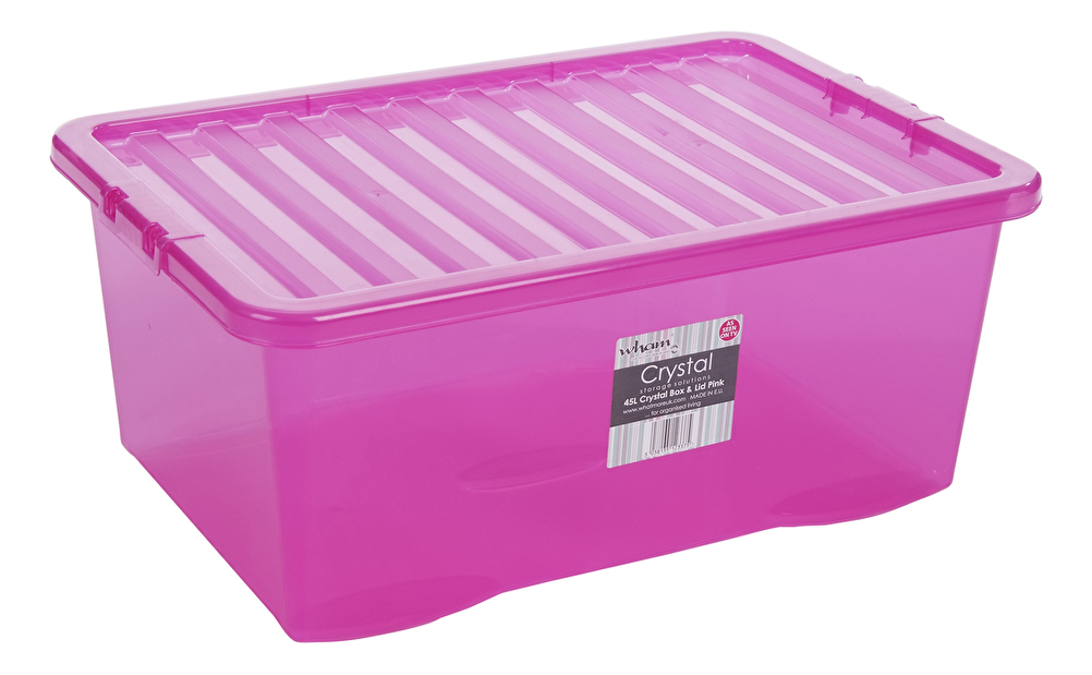 Skladovací box Wham 45l (ružová)