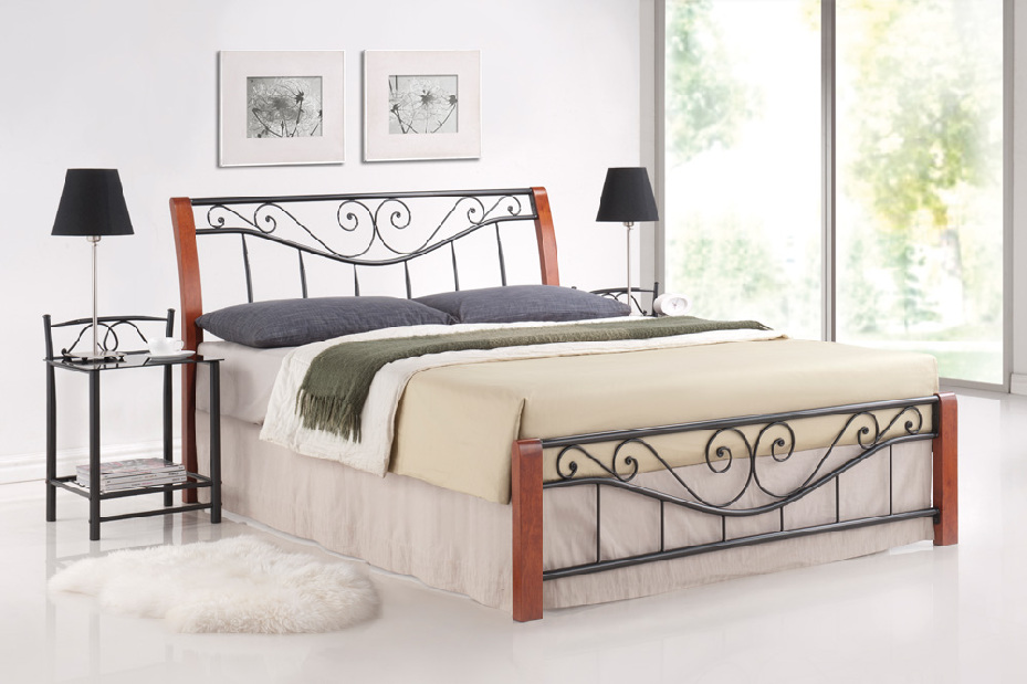 Manželská posteľ 160 cm Parma A (s roštom)