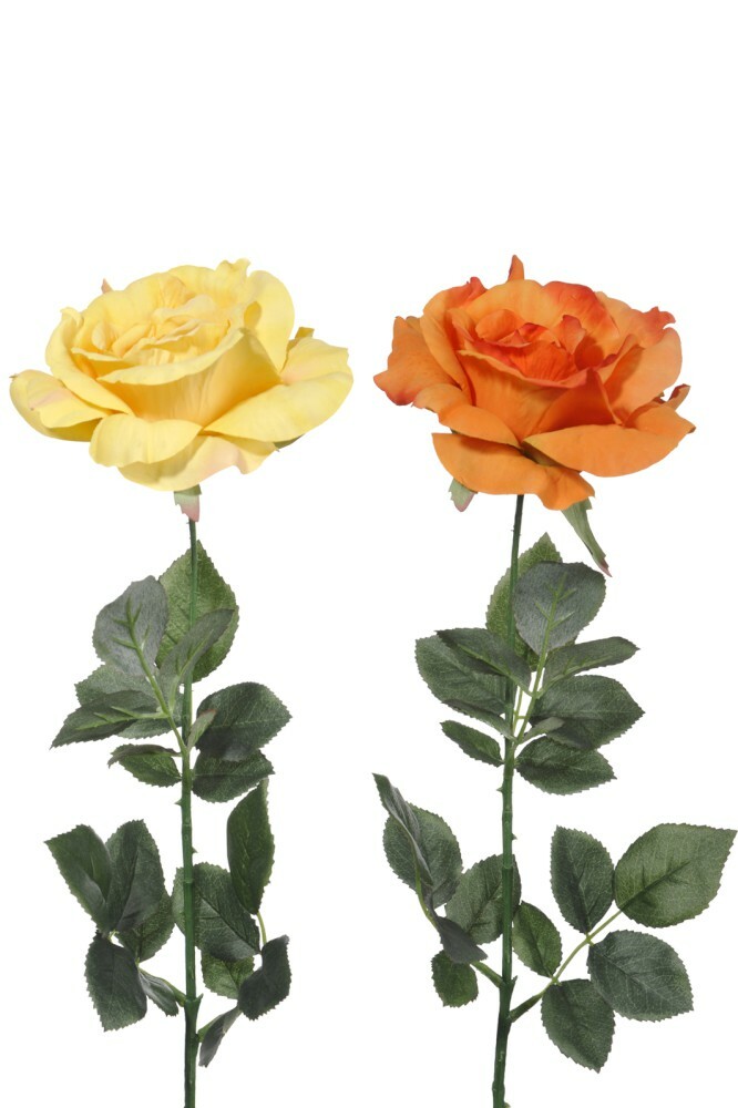 Kvetina Jolipa Ruža (74x0x0cm) (Žltá + Oranžová) (2ks)