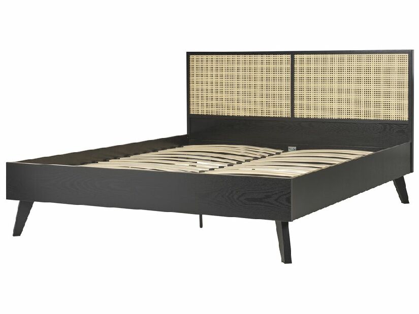 Manželská posteľ 160 cm Monza (čierna)