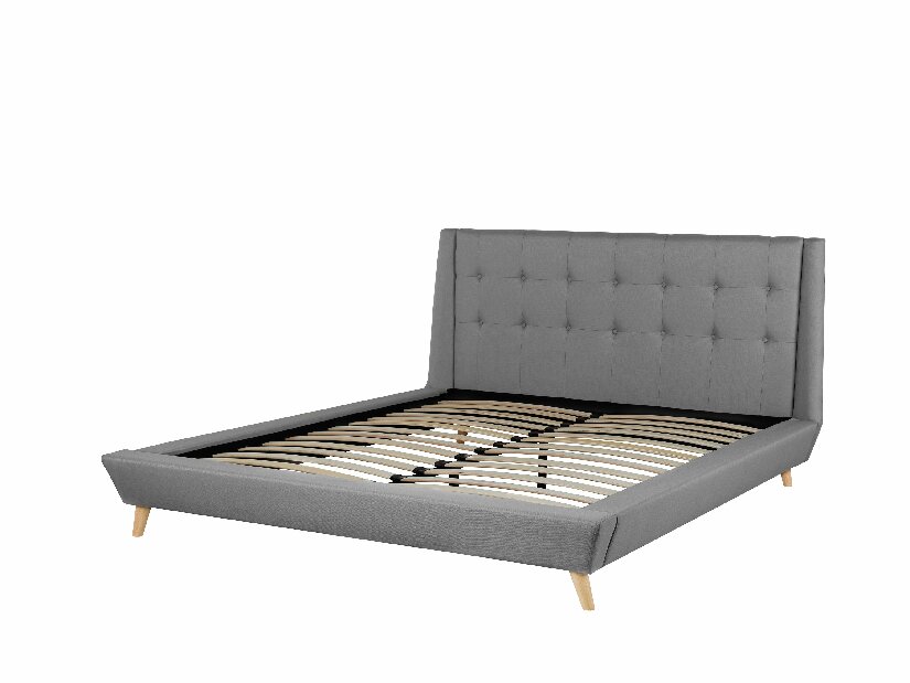 Manželská posteľ 160 cm TURIN (s roštom) (sivá)