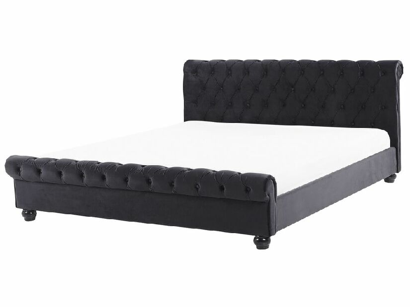 Manželská posteľ 180 cm ARCHON (s roštom) (čierna)