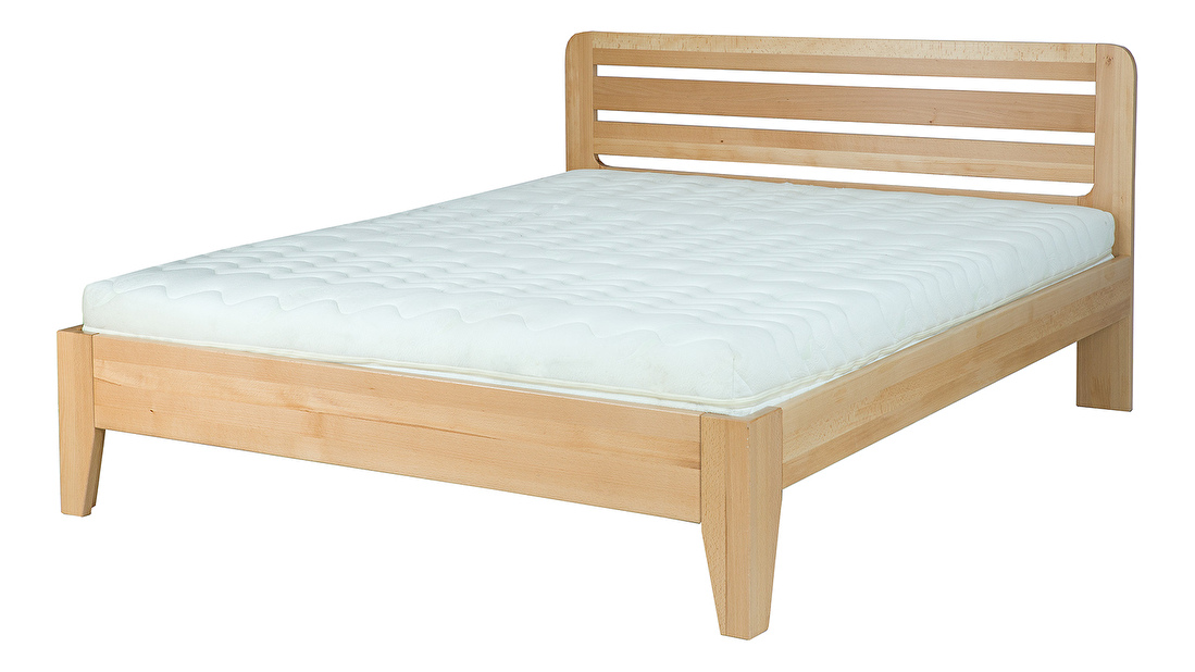 Manželská posteľ 140 cm LK 189 (buk prírodný) (bez roštu a matraca)