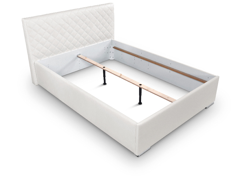 Manželská posteľ 140 cm BRW Syntia (biela)