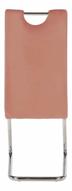 Jedálenská stolička Canary NEW (ružová + svetlé šitie)