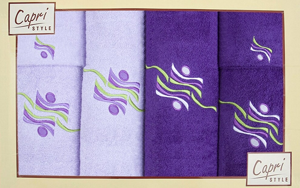 Súprava uterákov Victor 19 (levanduľová + slivková)