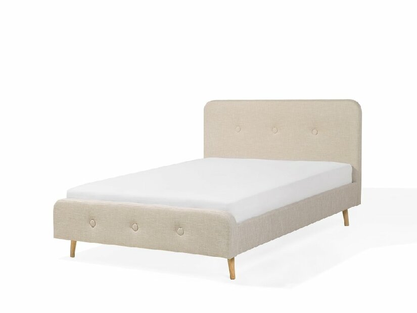 Manželská posteľ 140 cm ROME (s roštom) (béžová)
