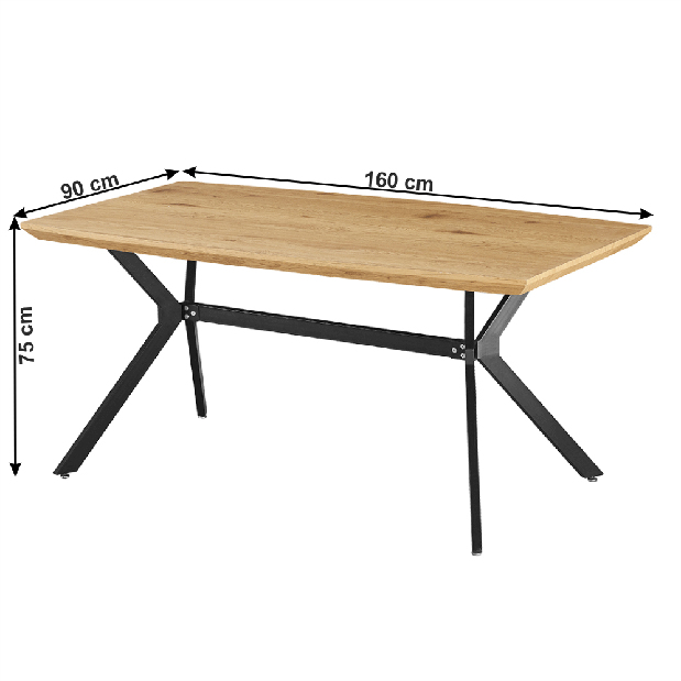 Jedálenský stôl 160 cm Merida