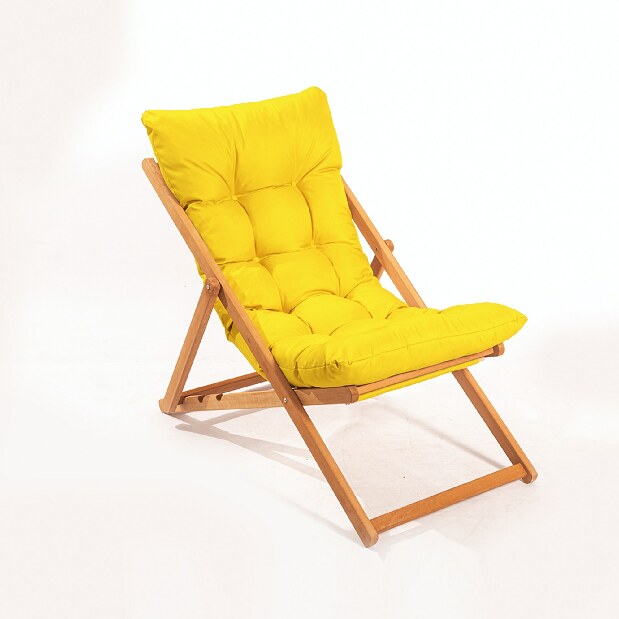 Záhradná stolička Myla (žltá + prírodná)