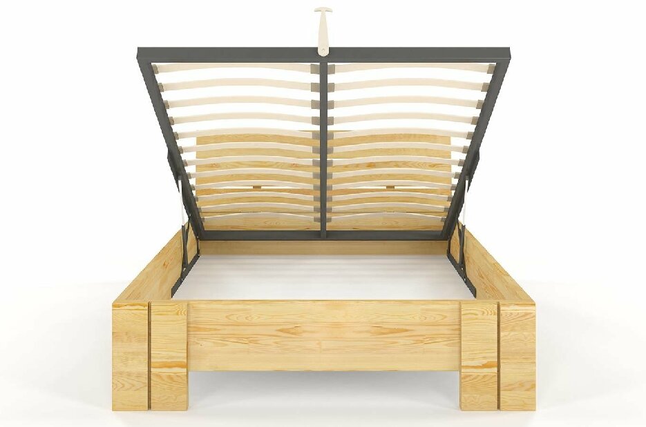 Manželská posteľ 160 cm Naturlig Tosen High BC (borovica)