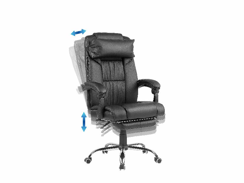 Kancelárska stolička Luxy (čierna) *výpredaj