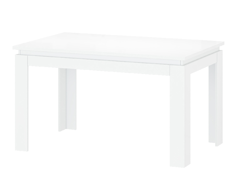 Rozkladací jedálenský stôl Leona (biela) (pre 4 až 6 osôb)