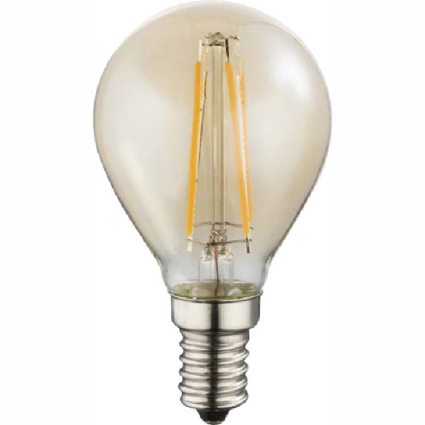 LED žiarovka Led bulb 10589A (nikel + jantár)