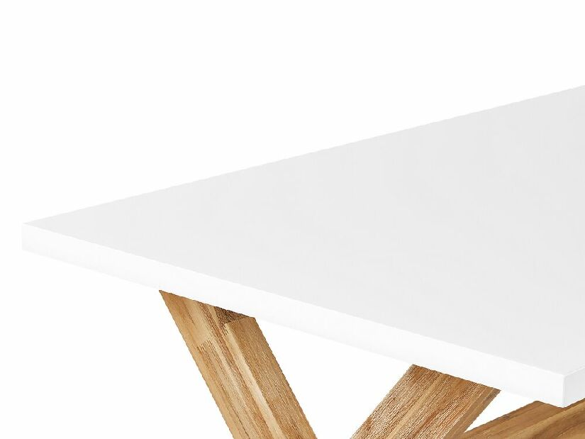 Záhradný stôl Olibia (akácia + biela)