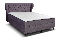 Jednolôžková posteľ Boxspring 120 cm Ortun (fialová)