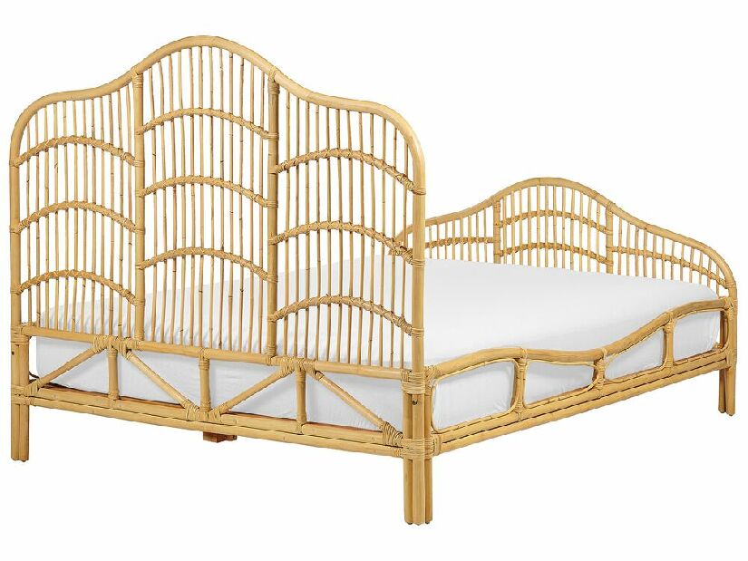 Manželská posteľ 140 cm Dori (svetlé drevo) (s roštom)