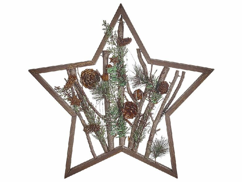 Vianočná dekorácia Daca (tmavé drevo) (s osvetlením)