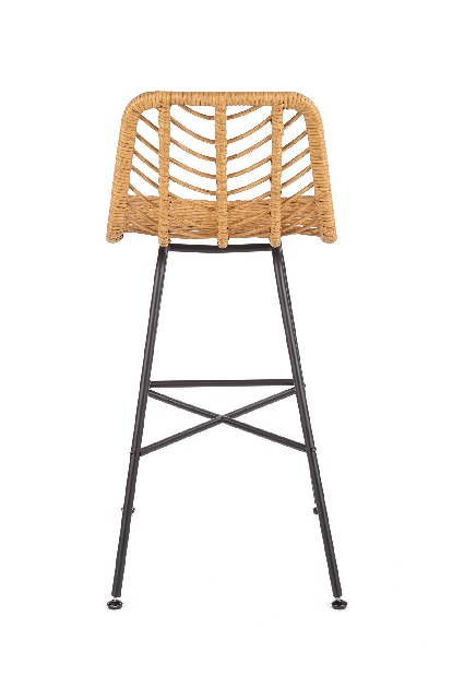Barová stolička Herschel (prírodná + čierna)