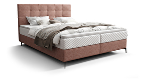 Jednolôžková posteľ 120 cm Infernus Comfort (lososová) (s roštom, s úl. priestorom)
