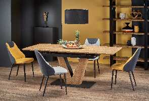 Jedálensky stôl Umbrella (dub prírodný + čierna)