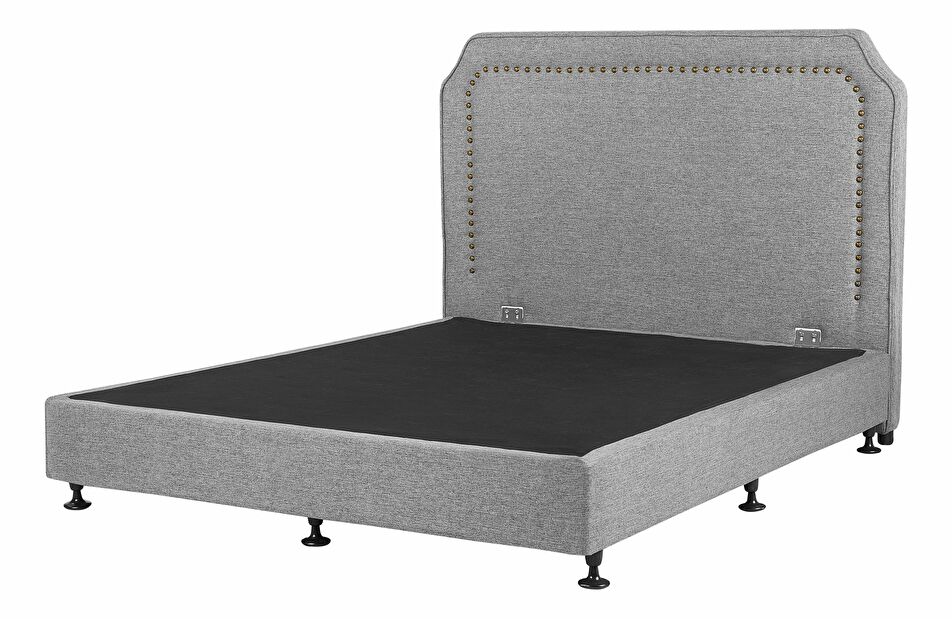 Manželská posteľ 180 cm COLOGNE 2 (s roštom a matracom) (sivá)