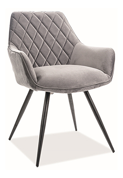 Jedálenská stolička Liana (sivá + čierna)