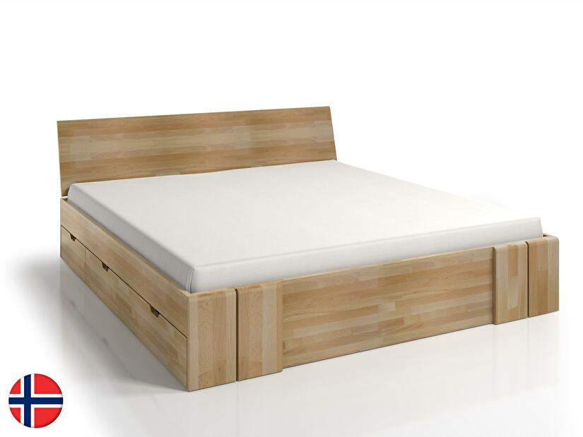 Jednolôžková posteľ 120 cm Naturlig Galember Maxi DR (buk) (s roštom a úl. priestorom)