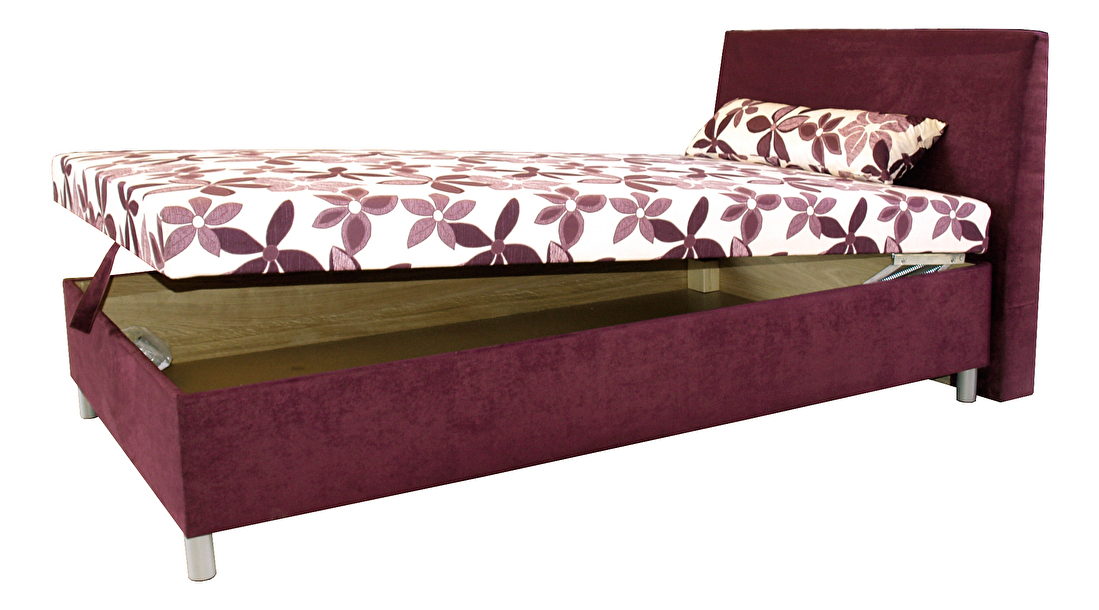 Jednolôžková posteľ (váľanda) 120 cm Benab Elsona komfort (s roštom, matracom a snímateľným vankúšom) *výpredaj